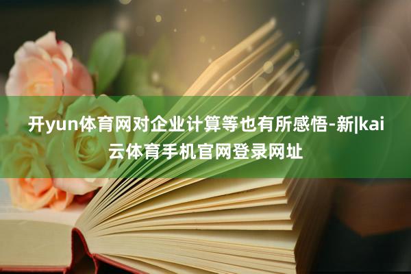 开yun体育网对企业计算等也有所感悟-新|kai云体育手机官网登录网址